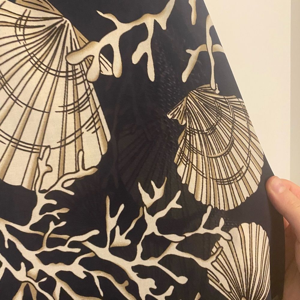 NWOT Zulily Navy & Ivory Shell Maxi Dress - Picture 4 of 4